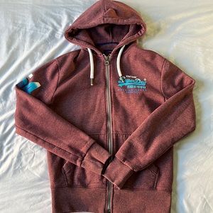 Superdry vintage zip up hoodie